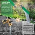 thumbnail image 2 of Amonnly Big Brass Garden Hose Splitter 2 Ways Heavy Duty, Y Valve Hose Splitter With Stainless Steel Long Handle, 3/4" GHT Thread Y Valve Water Garden Hose Tap Adapter, 2 of 7