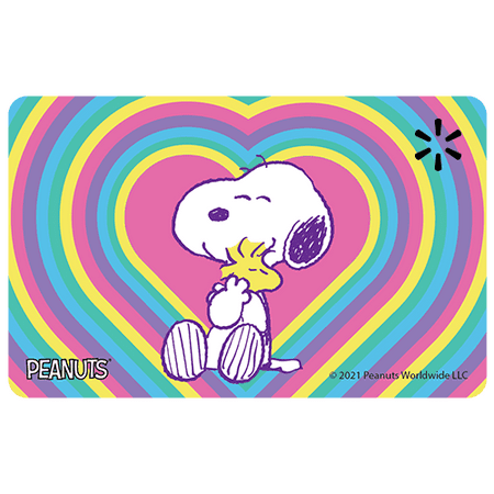 Peanuts Hearts Walmart Gift Card