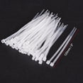 thumbnail image 2 of 5 Inch x 0.07 Inch White Cable Zip Ties Self-Locking Nylon Tie Wraps 300 Pack, 2 of 5