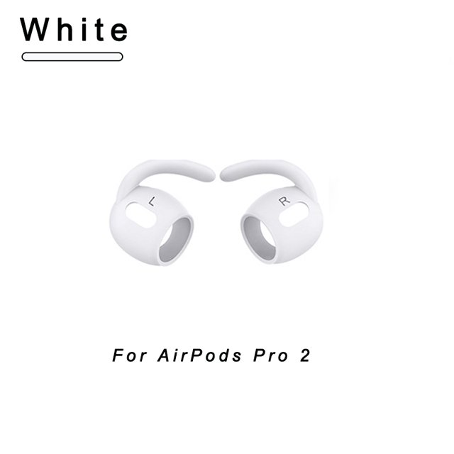 Ganchos deportivos para las orejas para Apple AirPods Pro 2, cubiertas de soporte para las orejas, almohadillas antideslizantes de silicona suave, accesorios para auriculares
