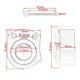thumbnail image 2 of Motorcycle Handle Bar Riser Pads for Kawasaki ZX14R Ninja Black, 2 of 5