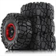 thumbnail image 1 of R Juego de 4 Llantas de Metal de 115 mm y 1,9 Pulgadas con Talón Bloqueado para Coche de Orugas 1/10 para Axial SCX10 Wraith RR10 Capra para TRX4, 1 of 5