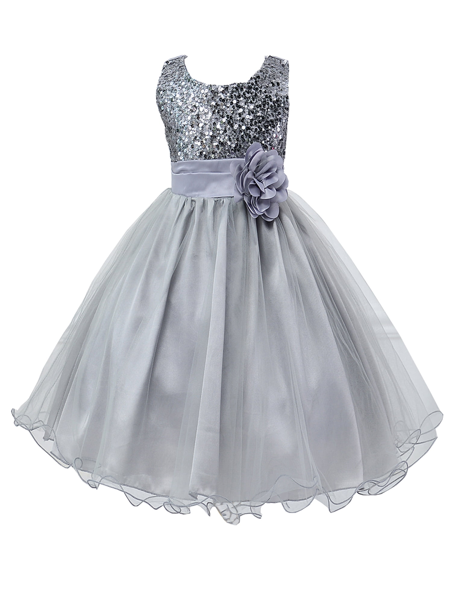 Lace Baby Princess Bridesmaid Flower Girl Dresses Pageant Wedding Party Gown 