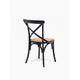 thumbnail image 4 of Silla de comedor Madera Crossback Tradition Rattan Negro, 4 of 9