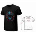 thumbnail image 4 of Skull T-shirt Skull Unisex T-shirt Unisex tees Casual Cotton Colorful Printing, 4 of 5