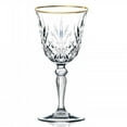 thumbnail image 1 of Sienne Collection Ensemble de 4 Verre à Vin Rouge Cristal avec Bande d'Or design par Lorren Home Trends, 1 of 1
