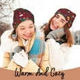 thumbnail image 4 of Zufioo Dinosaur Christmas Print Adult Knitted Hat, Unisex Cuffed Brimless Ski Hat, Suitable for Autumn and Winter, 4 of 6