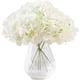 thumbnail image 1 of Nvzi Flores de hortensia artificiales con cabezas de champán, 10 flores de hortensia de seda falsas para centros de mesa de boda, ramos de flores,decoración del hogar con tallos, 1 of 5
