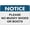 Warning Sign 2, variant on Notice Please Knock Before Entering Sign 8"x12", Aluminum Tin Warning Signs for Home Outdoor Garden, Durable Etiquette Sign for Office
