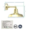 thumbnail image 2 of Cocoweb 14" Vintage LED Gooseneck Light in Brass with Cosmopolitan Arm, 2 of 6