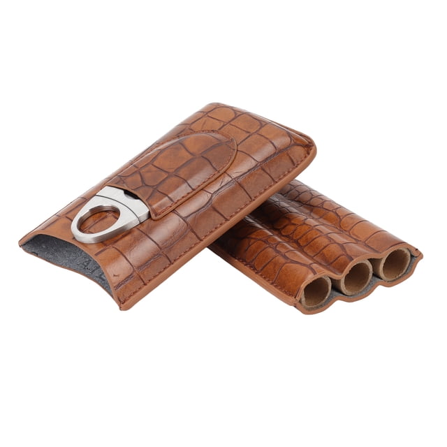 Juego De Cortador De Soporte De Cigarros, Sin Proceso De Costura A Mano Que Se Desvanece Elástica De Costura Apretada De Costura Apretada De Alta Abrasión De 3 Dedo Estuche De
