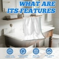 thumbnail image 4 of AUQ Bath Towels Large,Rapid-Dry Breathable Weave Microfiber Towels,Tough Non-Deforming Design Wash Rags for Body,White,13.78*29.53*0.39in, 4 of 7