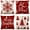 Red, variant on Christmas Pillow Covers, Tgnazet 18 x 18" Set of 4 Farmhouse Pillow Covers Holiday Rustic Linen Pillow Case for Sofa Couch Christmas Decorations Throw Pillow Covers, Red