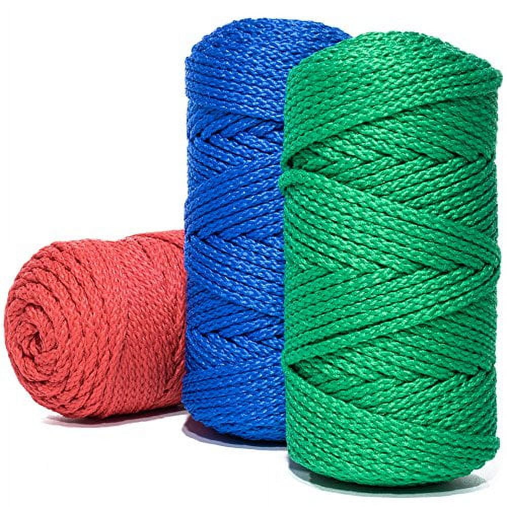 LEREATI 2mm Macrame Cord 2mm x 219yards Colored Macrame Rope Yarn