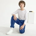 thumbnail image 7 of Resinta 4 Pack Boys' Fleece Sweatpants Kids Athletic Jogger Pants with Pockets Drawstring, 7 of 7