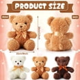 thumbnail image 2 of HyDren, paquete de 12 ositos de peluche de 30 cm con pajaritas, 2 of 7