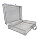 thumbnail image 1 of Estuche de viaje para maquillaje Estuche de almacenamiento con asa, Estuche de transporte de aleación de aluminio, Estuche de transporte transparente, 1 of 9