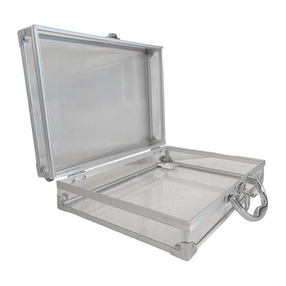 Aluminum Alloy Carrying Case 300x210x80mm Storage Case with Handle for Women