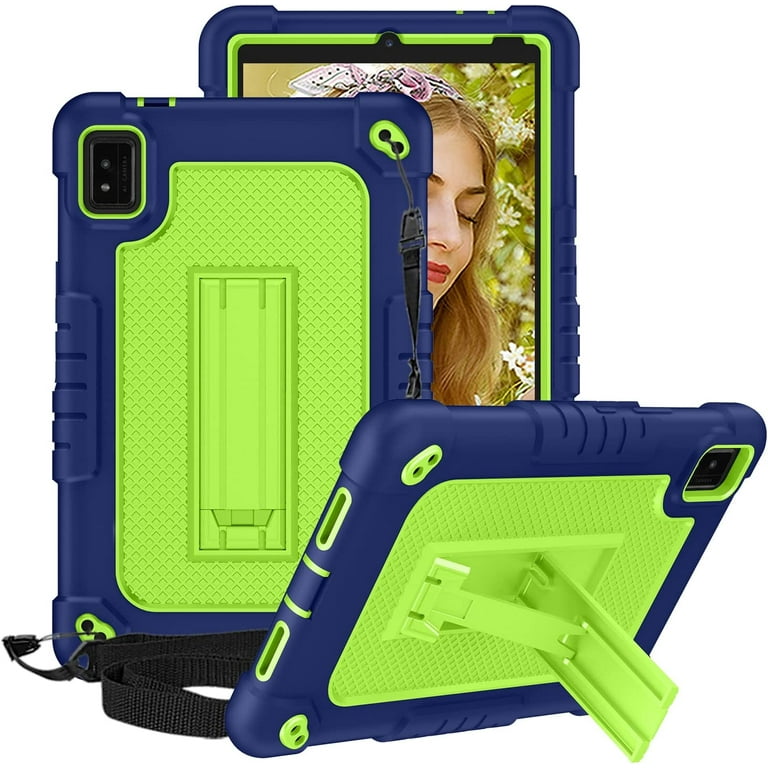 FIEWESEY Kids Case for Moxee Tablet 2,Shockproof Kids Friendly Rugged Cover  with Shoulder Strap & Kickstand Case for Moxee 8 inch Tablet 2  (Model:MT-T8B22) 2022 Released (Navy/Green) - Walmart.com