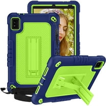 FIEWESEY Kids Case for Moxee Tablet 2,Shockproof Kids Friendly Rugged Cover with Shoulder Strap & Kickstand Case for Moxee 8 inch Tablet 2 (Model:MT-T8B22) 2022 Released (Navy/Green)
