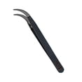 thumbnail image 1 of OUNONA 1Set Professional Tweezers Curved Ceramic Non-Conductive Firm Grip for Craft Projects Black, 1 of 4