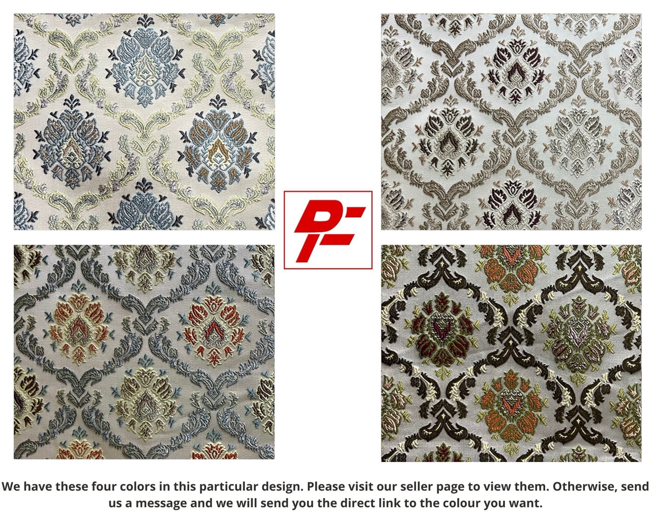 Decora Furnishings Luxurious Woven Jacquard Classic Damask Design Heavy Furnishing Fabric for Upholstery, Window Treatments, Craft Renaissance Rococo Victorian - 54" Width - Fabric by The Yard (Rust)