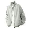 thumbnail image 2 of Bixock Fall Baseball Jacket for Men Warm Outerwear Long Sleeve Round Neck Windproof Casual Jackets for Daily Wear, 2 of 4