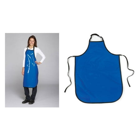 Value Grooming Aprons Water Resistant Vinyl Apron for Dog & Cat Groomers Salon (Value - Blue)