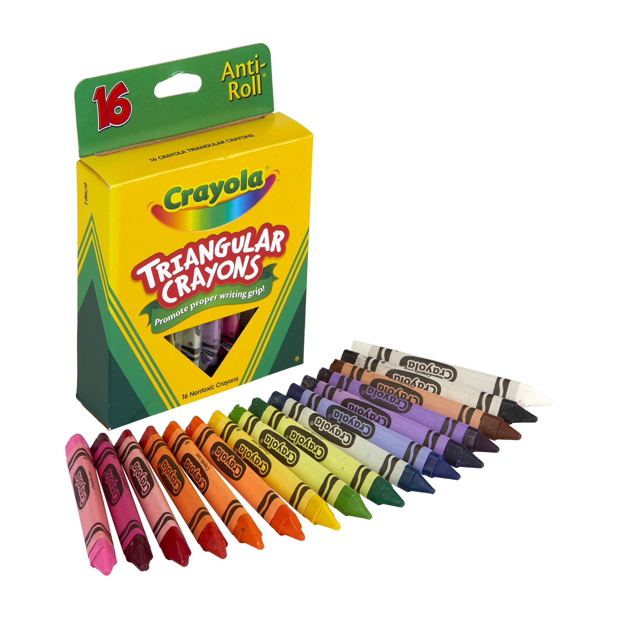 Crayola Triangular Washable Crayons, 16 Count, 6 Pack