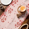 thumbnail image 3 of Red Crane Silhouette Table Runner 90 Inches, Modern Abstract Flowers Botanical Bed Runner Dresser Scarves Tabletop for Indoor Outdoor Parties/Ceremony/Banquet, 13" x 90", 3 of 9
