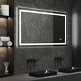 thumbnail image 3 of Deervalley 55"X 30" LED Bathroom Mirror With Lights, 1.5X Anti-Fog, Front And Backlit Frameless LED Mirror, 3 of 13