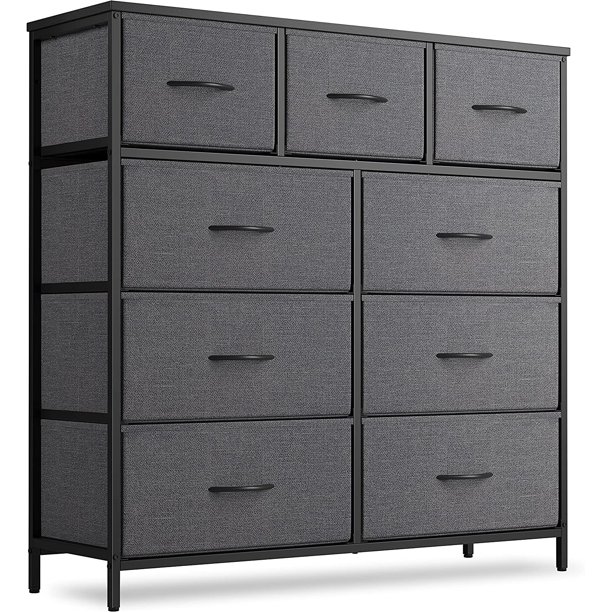 CubiCubi Dresser for Bedroom, 9 Drawer Storage Organizer Tall Wide