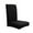 Black, variant on PRETXORVE Solid Color Brushed High Elastic Chair Cover Soft and Comfortable Chair Seat Cover -proof and Dirt- Chair Slipcover Suitable for Dining Chair