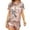 Hot Pink, variant on IROINNID Women's Two-Pieces Pajamas Set Short-sleeve Tops with Shorts Printed Homewear Cozy Sleepwear,Pink