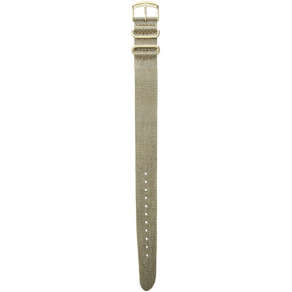 Timex TW7C27600 Weekender 20mm Gold Metallic Fabric Strap