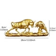 thumbnail image 4 of Dualoai Guan Yin Bull Bear Feng Shui Statue Modern Chinese Female Buddha Cow Cattle Sculpture Ornament for Bookshelf Cabinet Desktop Birthdays, 4 of 8