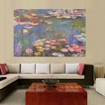 thumbnail image 2 of Claude Monet Art Reproduction Monet Water Lilies 1916 Paintings Giclee Canvas Prints Wall Art for Home Decoration Framed Ready to Hang, 2 of 7