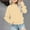 Beige, variant on Spazoro Toddler Kids Girls Boys Sweatshirts, Solid Color Crew Neck Fall Winter Long Sleeve Tops for Childs Girls Boys Beige Size 3 T