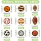 thumbnail image 2 of 18 parches de apliques de pelota deportiva, 9 estilos, bordados, para béisbol, baloncesto, voleibol, fútbol, ​​termoadhesivos, bordados., 2 of 7