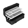 thumbnail image 3 of Caja de Herramientas plegable de 3 capas, caja de aparejos, rodamiento de carga fuerte y resistente, caja de almacenamiento de piezas de Hardware comp 40 cm x 21 cm x 185 cm, 3 of 9