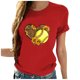 thumbnail image 1 of Blusa suelta estampada con cuello redondo y manga corta para mujer OAVQHLG3B Store  lin121212, 1 of 5