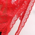 thumbnail image 5 of Bigersell Crotchless Underwear Clearance Women's Underwear Boy Shorts Panty Style P-603 Cotton Plus Size Panties Plus Size Thongs Briefs Mid Waist Women's Bikini Panties Red One Size, 5 of 5