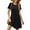 C Black, variant on UVN Summer Dresses for Women Short Sleeve Pleated Midi Dress Casual Tunic Dresses with Pockets