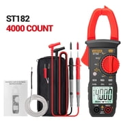 ANENG Digital AC Current Clamp Meter ST182 4000 Counts 400A Automatic Multimeter Voltage Meter with Backlight Universal Tester Gauge NCV Test Measuring Temperature