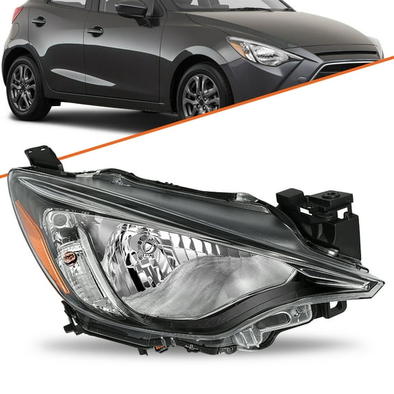 For 2016-2019 Toyota Yaris Yaris iA Sedan Headlight Halogen Passenger Right Side