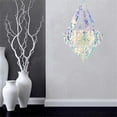 thumbnail image 4 of Hanging Decorations Iridescent Chandelier Shaped Ornament for Birthday for Frozen Theme Party Princess Rainbow Show Deco, 4 of 4