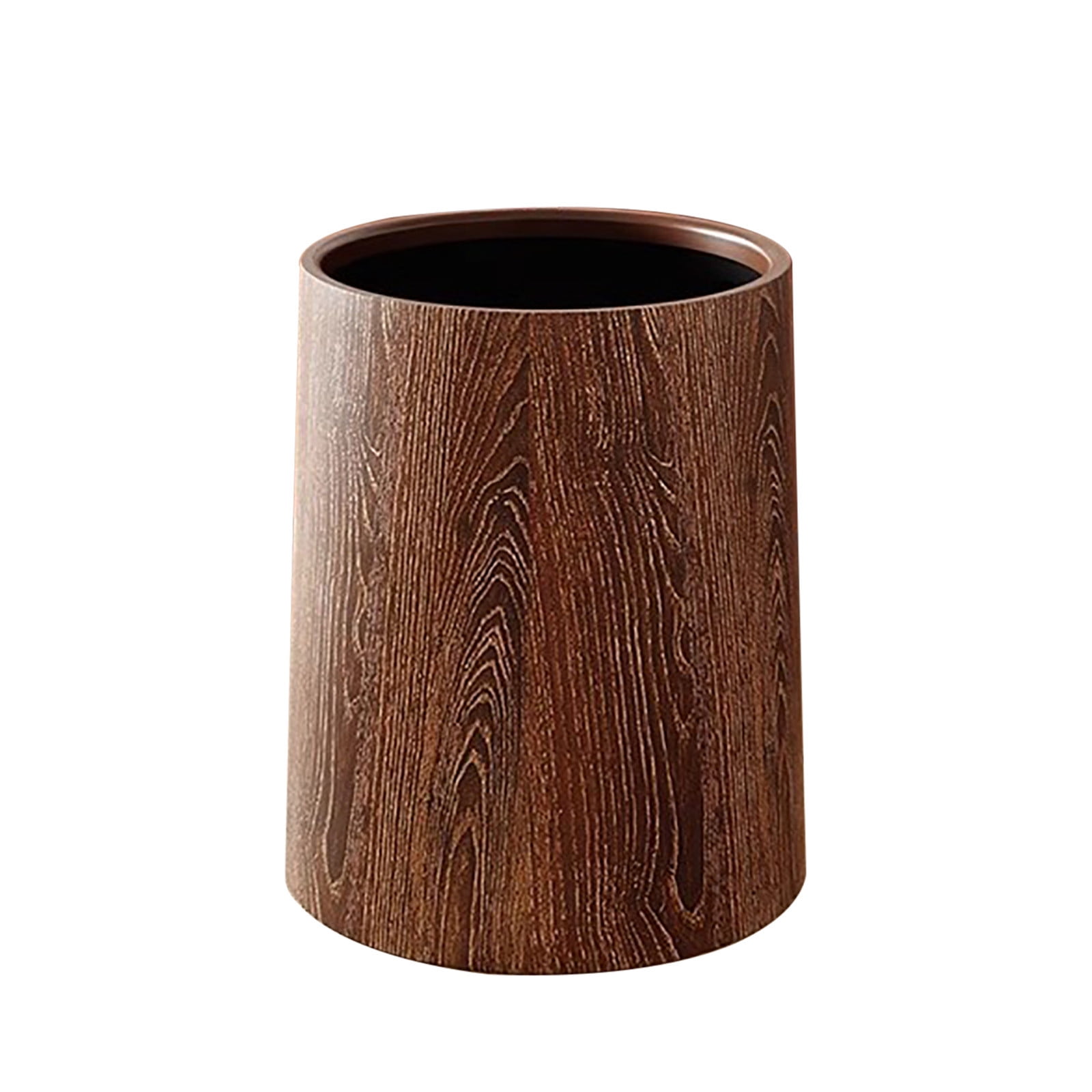 Kitchen Trash Can, Step-On Garbage Can with Lid, Tall Kitchen & Bathroom Trash Can, Small Office Waste Bin, Brown - Xuniizn
