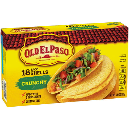 Old El Paso Crunchy Taco Shells 18 ct Box - Walmart.com