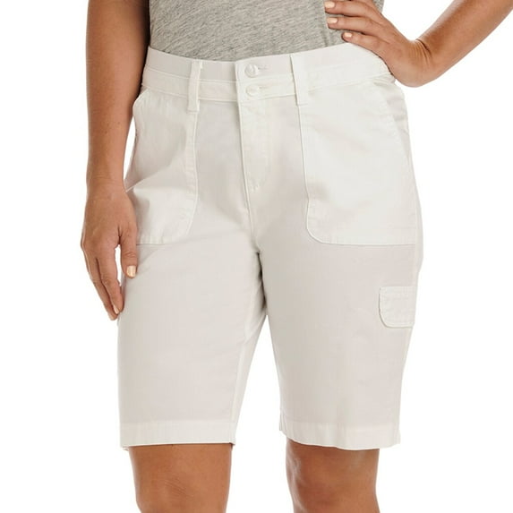 Womens Relaxed Fit Avey Knitwaist Cargo Bermuda in Cafe
