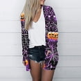 thumbnail image 1 of LOVZFMLL Cardigan pour Femmes Cardigan à Manches Longues Veste Ample Halloween Citrouille Imprimé Veste Haut Cardigan, 1 of 6